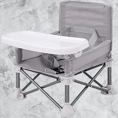 Chaise Pliante - BabyBoosterSeat™ - Gris - Bebechouchou