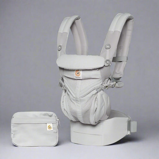 Porte Bébé - BreathBabyBag™ - Gris - Bebechouchou