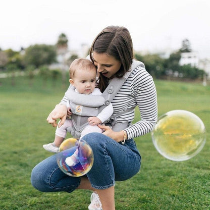 Porte Bébé - BreathBabyBag™ - Gris - Bebechouchou