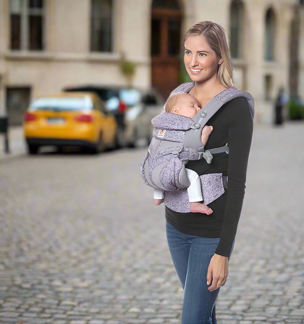 Porte Bébé - BreathBabyBag™ - Mauve Lavande - Bebechouchou