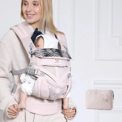 Porte Bébé - BreathBabyBag™ - Rose Maille - Bebechouchou